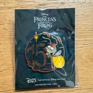 DISNEY D23 Exclusive The Princess And The Frog Ray 15th Anniversary Pin LE 1400